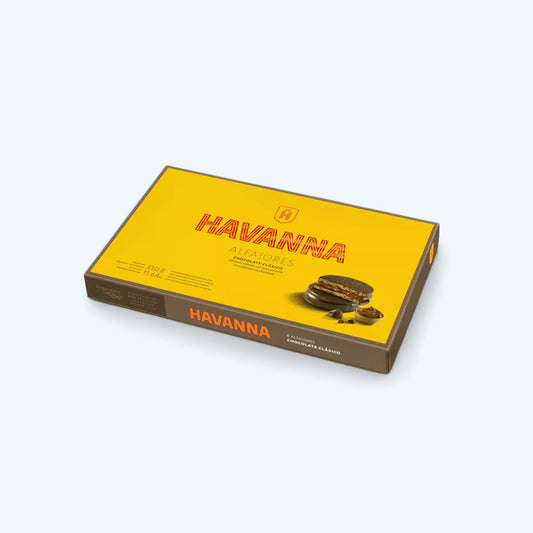Alfajores Havanna Chocolate Caja x 6 | Rellenos de Dulce de Leche